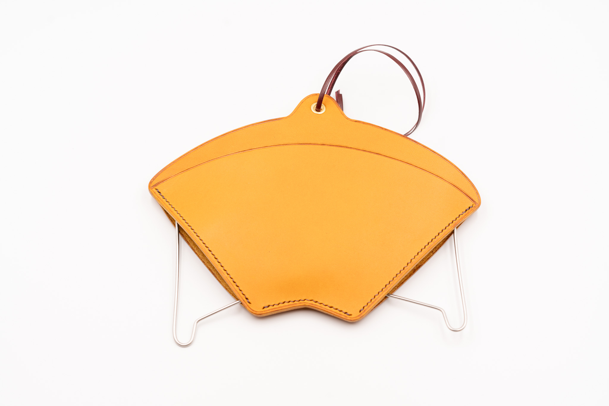 Snow Peak folding coffee dripper "bonfire stand type" leather case
